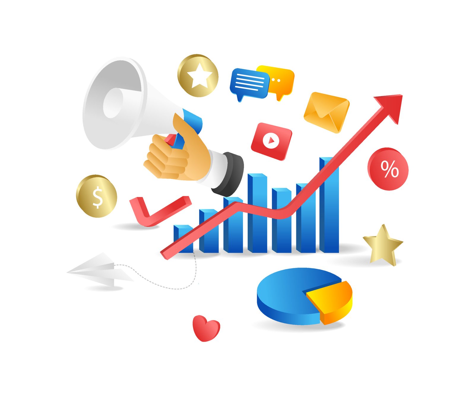 vecteezy concept flat isometric 3d illustration business development 17310906